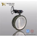 PTFE Lining Flanged Butterfly Valve